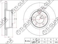 Диск тормозной TG-34116864059/RN1397V*Ti•GUAR